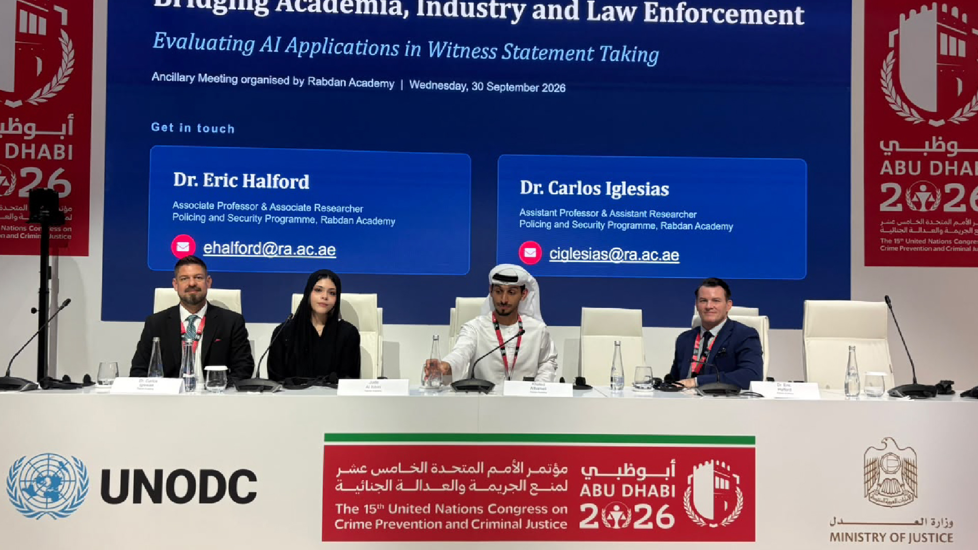 Rabdan Academy Concludes Participation in 15th United Nations Congress on Crime Prevention and Criminal Justice